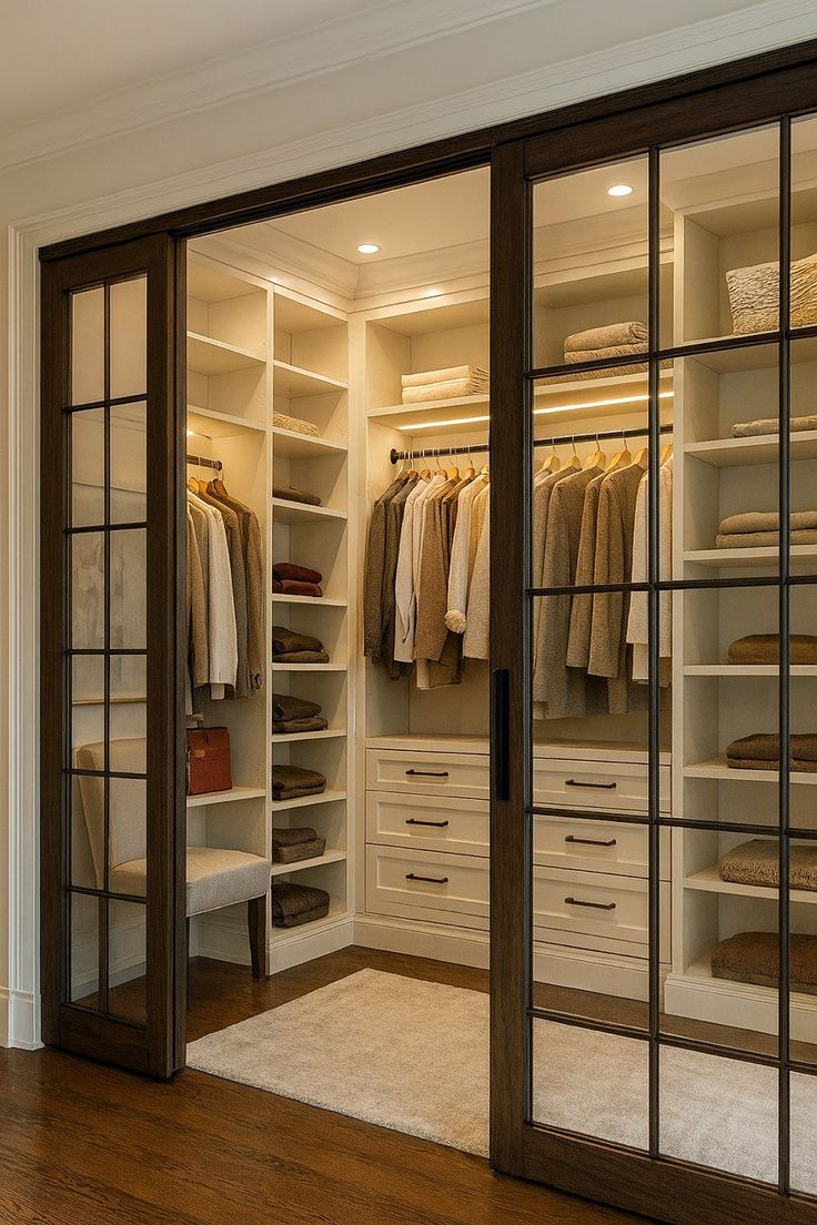 Closet interior door