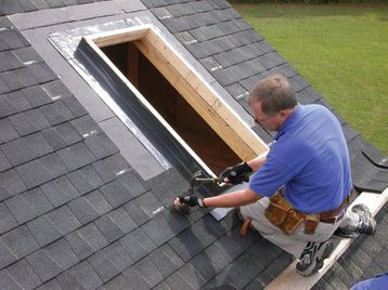 installation of skylight in renovation