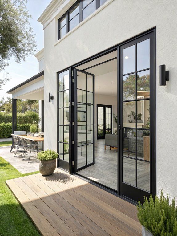 Modern Backyard Patio Door Systems