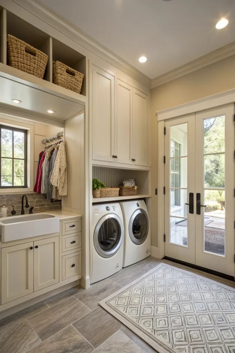 Mudroom and Laundry Entry Doors