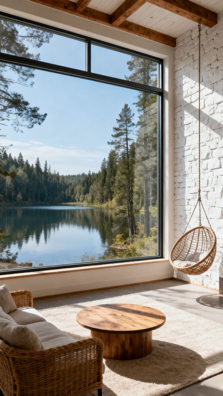 large glass areas of All weather windows