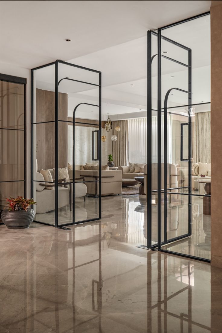 Glass Wall Door Openings