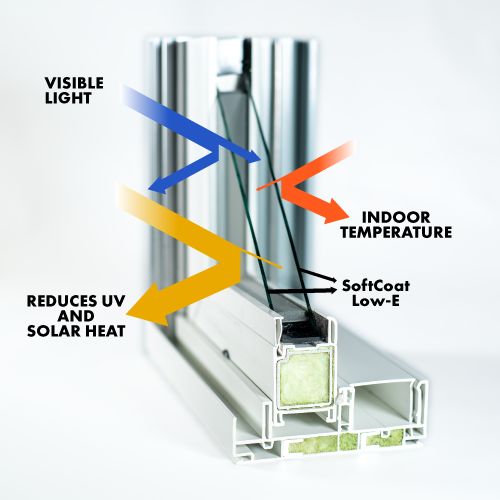 Low E glass of Centra windows